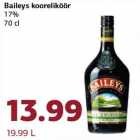 Allahindlus - Baileys kooreliköör
17%
70 cl