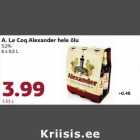 Пиво A. Le Coq Alexander 
5,2%,
6 х 0,5 л
