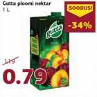 Магазин:Comarket,Скидка:Сливовый нектар Gutta 1 L