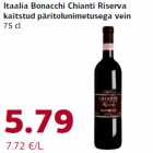Itaalia Bonacchi Chianti Riserva
kaitstud päritolunimetusega vein
75 cl