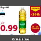Allahindlus - Rapsiõli
1 L