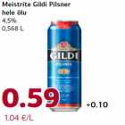 Alkohol - Meistrite Gildi Pilsner
hele õlu