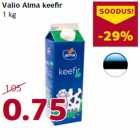 Allahindlus - Valio Alma keefir
1 kg