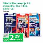 Gillette Blue raseerija 
3 tk
