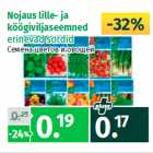 Nojaus lille- ja 
köögiviljaseemned