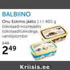 Allahindlus - Onu Eskimo jäätis 1 l / 480 g