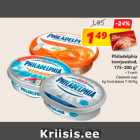 Philadelphia
 toorjuustud,
175-200 g*