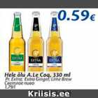 Alkohol - Hele õlu A.Le Coq, 330 ml