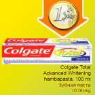 Allahindlus - Colgate Total
Advanced Whitening
hambapasta, 100 ml