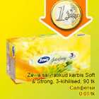 Zewa salvrätikud karbis Soft
& Strong, 3-kihilised, 90 tk