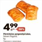 Allahindlus - Pärmitaina porgandipirukas,
Selveri Pagarid,
kg