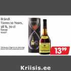 Allahindlus - Brändi
Torres 10 Years,
38 %, 70 cl