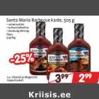 Allahindlus - Santa Maria Barbecue kaste, 505 g
• universaalne
• suitsumaitseline
• Kentucky Whisky