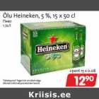 Allahindlus - Õlu Heineken, 5 %, 15 x 50 cl