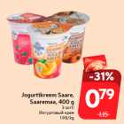 Allahindlus - Jogurtikreem Saare,
Saaremaa, 400 g