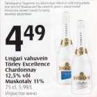 Allahindlus - Ungari vahuvein Törley Excellencew Chardonnay 12,5% või Muskotaly 11%, 75 cl