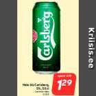 Allahindlus - Hele õlu Carlsberg,
5%, 50 cl