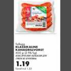 Магазин:Prisma,Скидка:Классические колбаски для гриля из курятины
