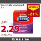 Durex Elite kondoomid
3 tk