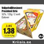 Valgehallitusjuust President Brie