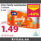 Allahindlus - Grite Family tualettpaber