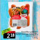 Kanafillee-grillvorst
kolme juustuga Tallegg 400g

