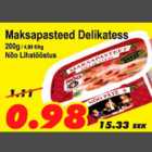 Allahindlus - Maksapasteed Delikatess