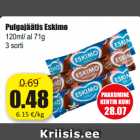 Allahindlus - Pulgajäätis Eskimo
