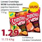 Lorenz Crunchips
WOW kartulikrõpsud