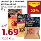 Leedevälja kuivatatud
kalafi lee ribad