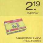 Allahindlus - Guaššvärvid,6 värvi