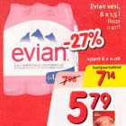 Allahindlus - Evian vesi, 6 x 1,5 l