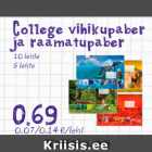 College vihikupaber 
ja raamatupaber