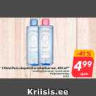 L'Oréal Paris näopuhastus mitsellaarvesi, 400 ml**
