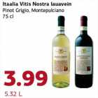 Itaalia Vitis Nostra lauavein Pinot Grigio, Montepulciano 75 cl