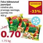 Allahindlus - Felco külmutatud juurviljad roheline uba, praesegu seentega, juurvilja mix 400 g