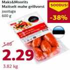 Maks&Moorits
Maitselt mahe grillvorst