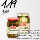 Felixi marineeritud kurgid