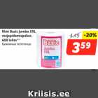Allahindlus - Rimi Basic Jumbo XXL
majapidamispaber,
600 lehte**