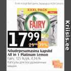Nõudepesumasina kapslid All in 1 Platinum Lemon