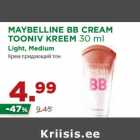 Allahindlus - MAYBELLINE BB CREAM
TOONIV KREEM 30 ml