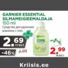 GARNIER ESSENTIAL
SILMAMEIGIEEMALDAJA
150 ml