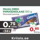 MILKA OREO
PIIMAŠOKOLAAD 100 g
