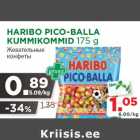 HARIBO PICO-BALLA
KUMMIKOMMID 175 g