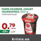 FARMI KOORENE JOGURT
VAARIKATEGA 400 g
