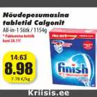 Allahindlus - Nõudepesumasina
tabletid Calgonit
All-in-1 56 tk / 1154g