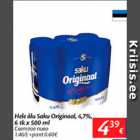 Allahindlus - Hele õlu Saku Originaal