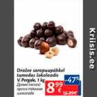 Магазин:Maxima,Скидка:Драже лесной орех в темном шоколаде