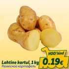 Allahindlus - Lahtine kartul, 1 kg