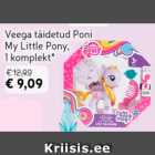 Veega täidetud Poni My Little Pony, 1 komplekt*